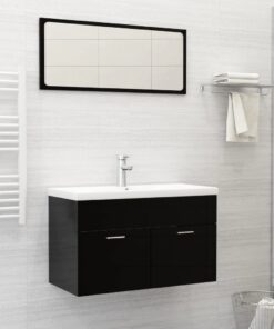 vidaXL Inbouwwastafel met kraan 81x39x18 cm keramiek wit