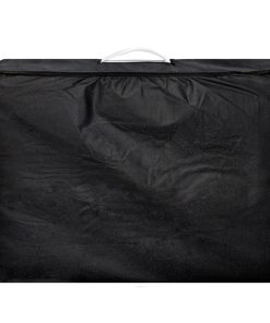 vidaXL Inklapbare massagetafel 2 zones met houten frame (creme)