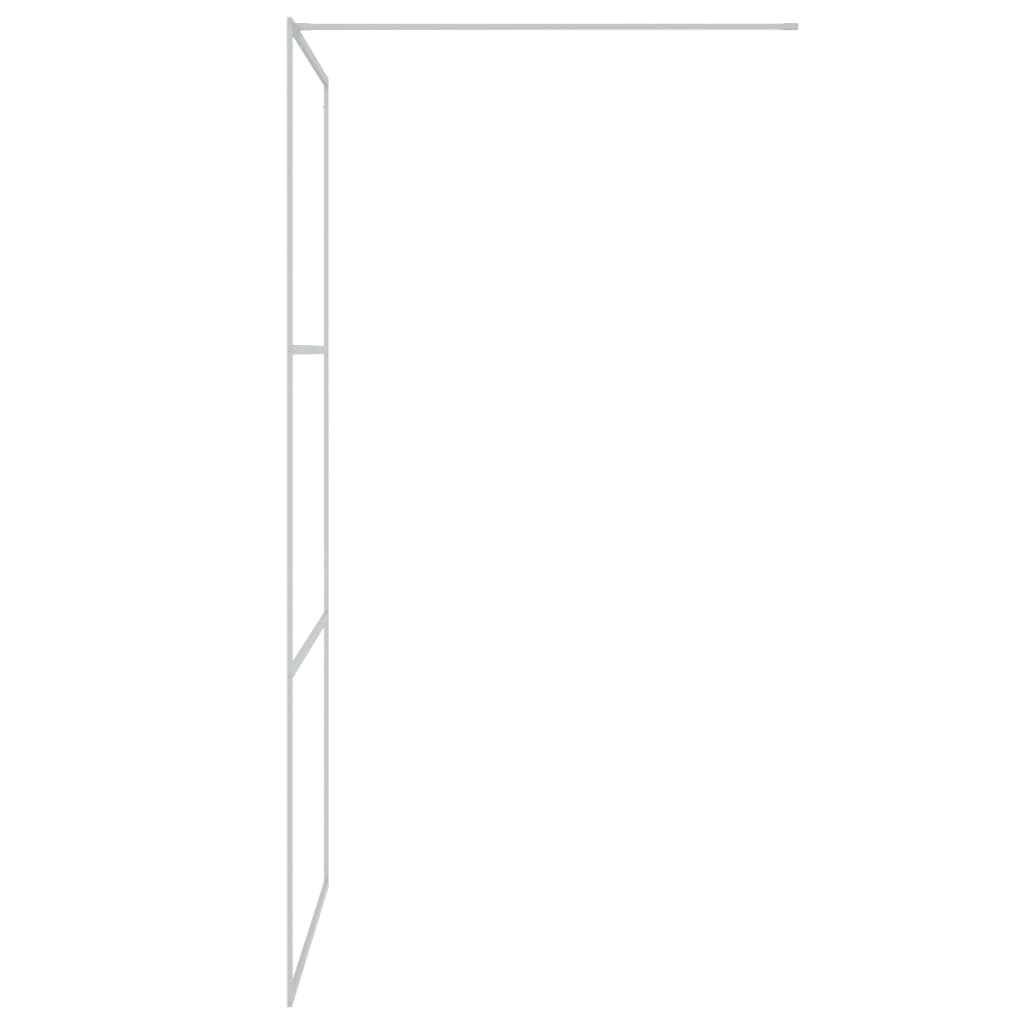 vidaXL Inloopdouchewand 100x195 cm transparant ESG-glas zilverkleurig - Afbeelding 4