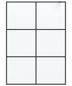 Alternative view of vidaXL Inloopdouchewand 140x195 cm mat ESG-glas zwart