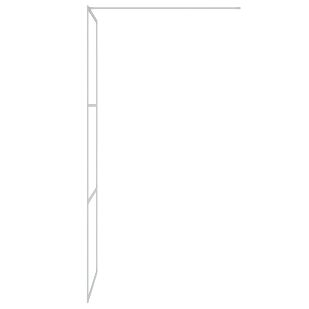 vidaXL Inloopdouchewand 80x195 cm transparant ESG-glas zilverkleurig - Afbeelding 4