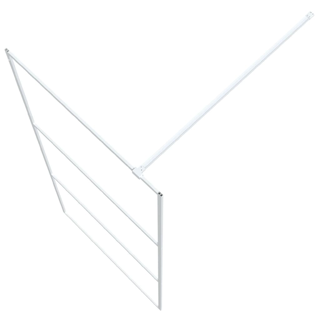 vidaXL Inloopdouchewand 90x195 cm transparant ESG-glas wit - Afbeelding 5