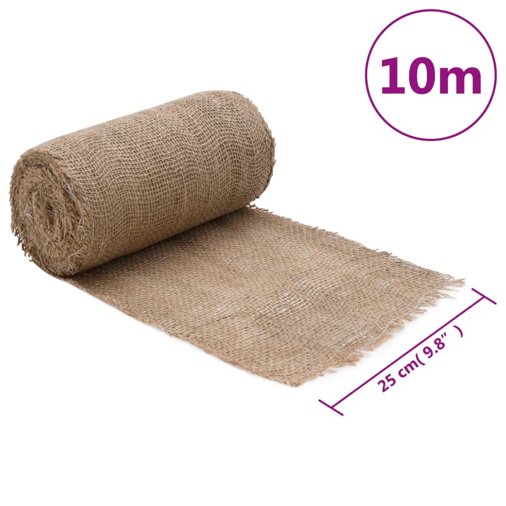 vidaXL Jute rol 200 g/m² 0,25x10 m 100% jute - Afbeelding 7