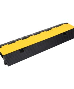 vidaXL Kabelbeschermers drempel met 2 tunnels 2 st 100 cm rubber