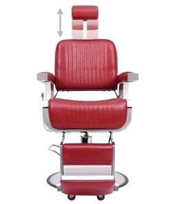vidaXL Kappersstoel 68x69x116 cm kunstleer rood