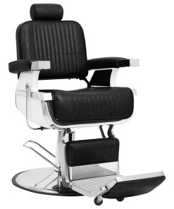 vidaXL Kappersstoel 68x69x116 cm kunstleer zwart