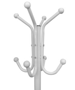 vidaXL Kapstok metaal wit