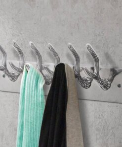 vidaXL Kapstokken 2 st aluminium zilverkleurig