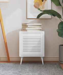 vidaXL Kastdeur met lamellen 39