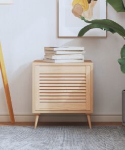 vidaXL Kastdeur met lamellen 39