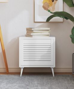 vidaXL Kastdeur met lamellen 39