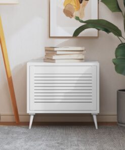 vidaXL Kastdeur met lamellen 39