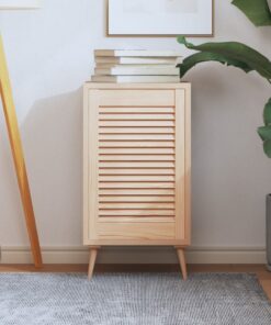 vidaXL Kastdeur met lamellen 61