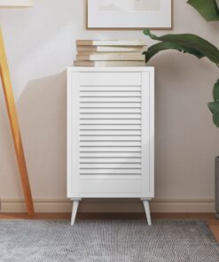 vidaXL Kastdeur met lamellen 61