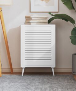 vidaXL Kastdeur met lamellen 61