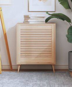 vidaXL Kastdeur met lamellen 61