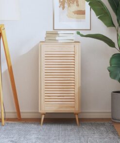 vidaXL Kastdeur met lamellen 69x39