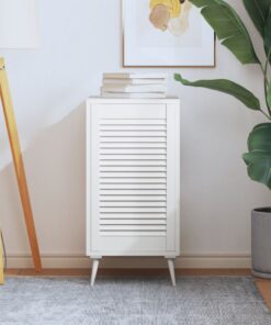 vidaXL Kastdeur met lamellen 69x39