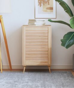 vidaXL Kastdeur met lamellen 69x49