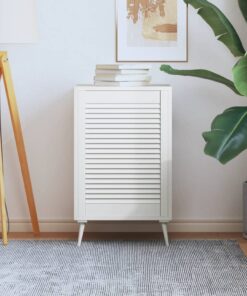vidaXL Kastdeur met lamellen 69x49