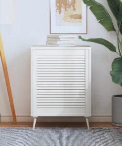 vidaXL Kastdeur met lamellen 69x59