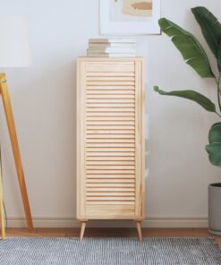 vidaXL Kastdeur met lamellen 99