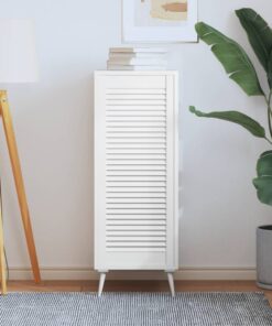 vidaXL Kastdeur met lamellen 99