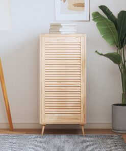 vidaXL Kastdeur met lamellen 99