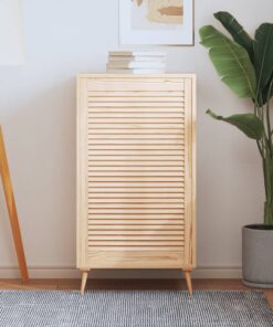 vidaXL Kastdeur met lamellen 99