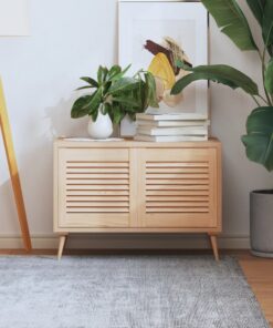 vidaXL Kastdeuren met lamellen 2 st 39