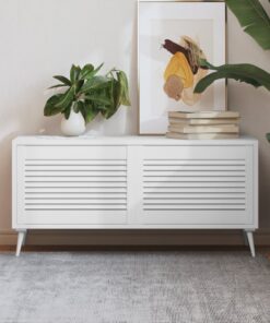 vidaXL Kastdeuren met lamellen 2 st 39