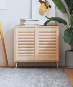 vidaXL Kastdeuren met lamellen 2 st 61