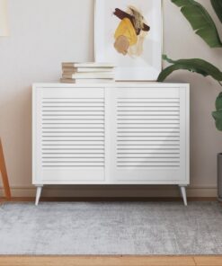 vidaXL Kastdeuren met lamellen 2 st 61