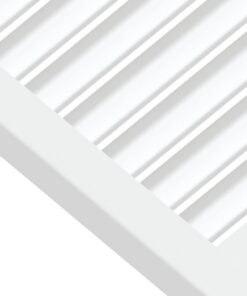 vidaXL Kastdeuren met lamellen 2 st 61