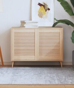 vidaXL Kastdeuren met lamellen 2 st 61