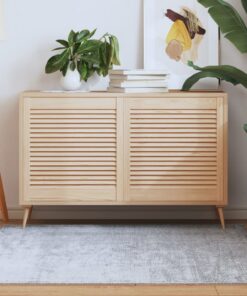 vidaXL Kastdeuren met lamellen 2 st 61