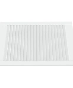 vidaXL Kastdeuren met lamellen 2 st 69x49