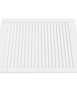 vidaXL Kastdeuren met lamellen 2 st 69x59