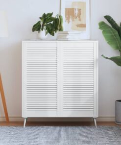 vidaXL Kastdeuren met lamellen 2 st 99