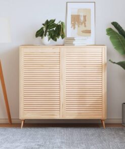 vidaXL Kastdeuren met lamellen 2 st 99