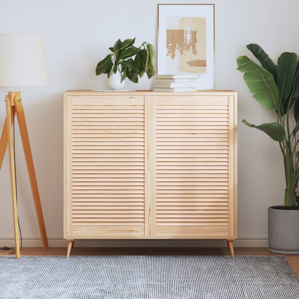 vidaXL Kastdeuren met lamellen 2 st 99