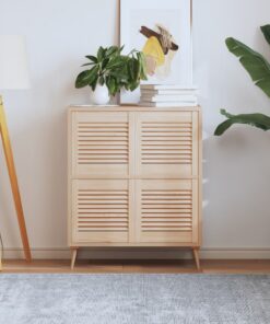 vidaXL Kastdeuren met lamellen 4 st 39