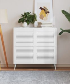 vidaXL Kastdeuren met lamellen 4 st 39