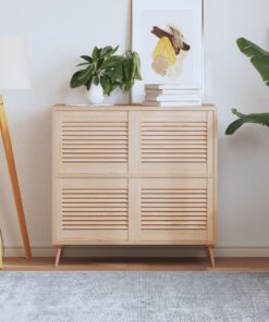 vidaXL Kastdeuren met lamellen 4 st 39