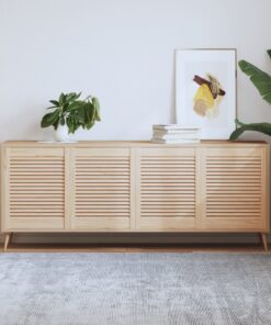 vidaXL Kastdeuren met lamellen 4 st 61