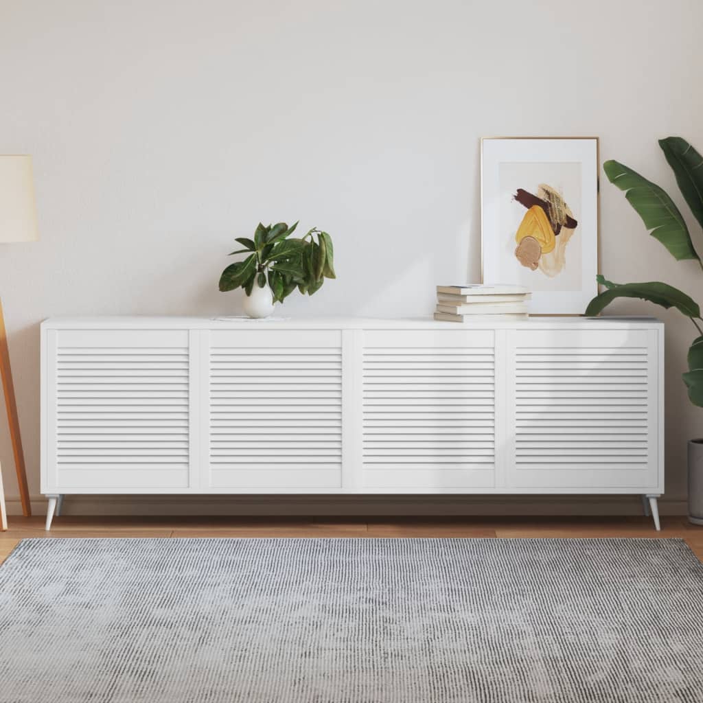 vidaXL Kastdeuren met lamellen 4 st 61