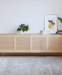 vidaXL Kastdeuren met lamellen 4 st 61