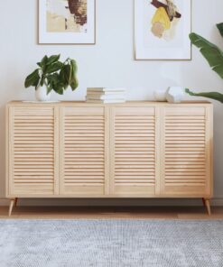 vidaXL Kastdeuren met lamellen 4 st 69x39