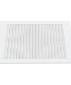 vidaXL Kastdeuren met lamellen 4 st 69x49