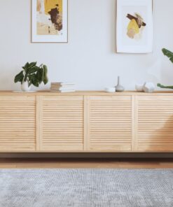 vidaXL Kastdeuren met lamellen 4 st 69x59